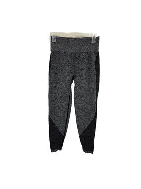 Victoria's Secret PINK Seamless Leggings Gray Black Marled Size M